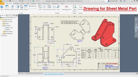 create sheet metal part that will fit around part|flat sheet metal design.